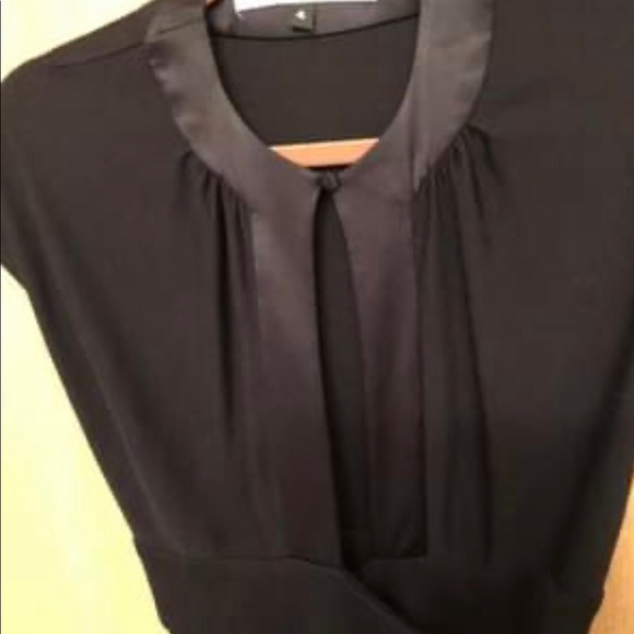 DIANE VON FURSTENBERG BLACK WRAP DRESS SIZE 4 - Picture 3 of 6
